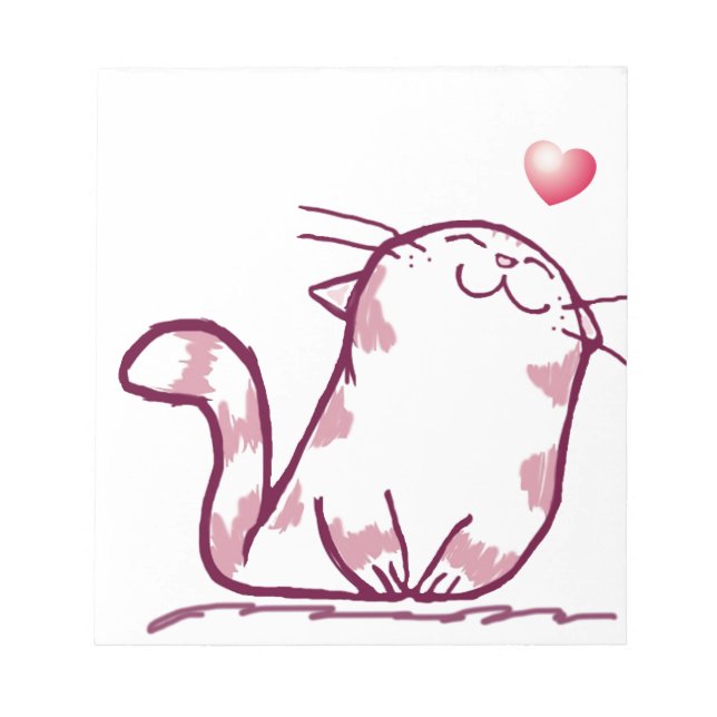 Kitty Love Notizblock (Vorderseite)