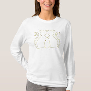 Kitty Love - Reißverschluss Kunst T-Shirt