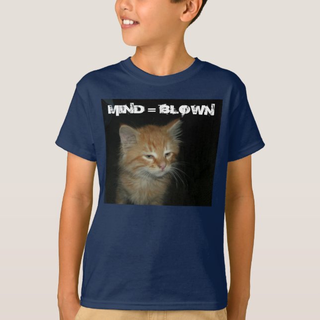 Kitty "MIND = BLOWN" Enfants T-shirt de base (Devant)