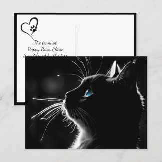 Kitty mit Backlight Glühen Pet Beileid Verlust Postkarte