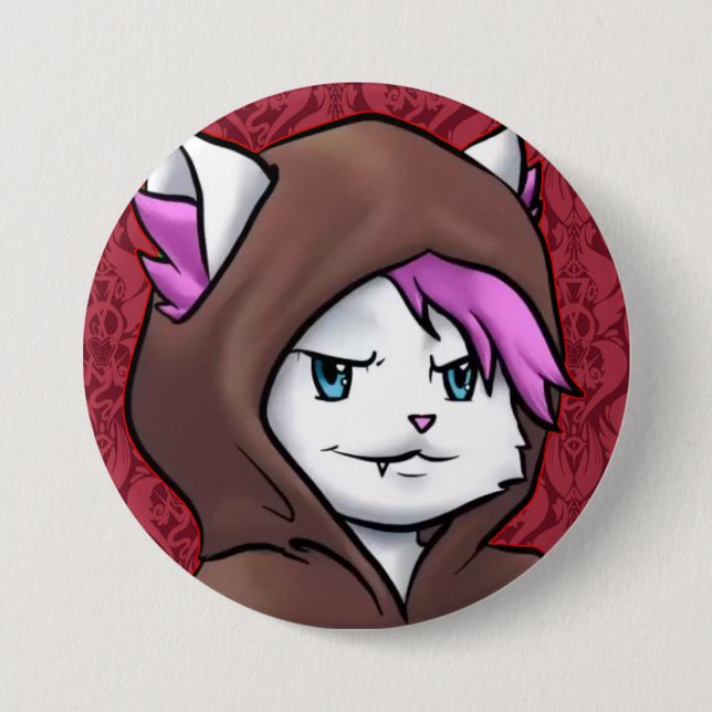 Kitty Monk Button (Vorderseite)