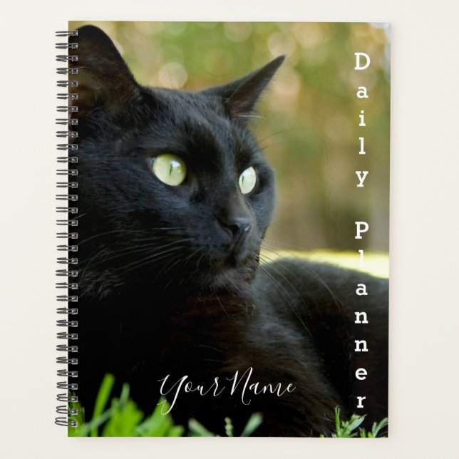 Kitty noir - planificateur quotidien - HAMbWG (Devant)