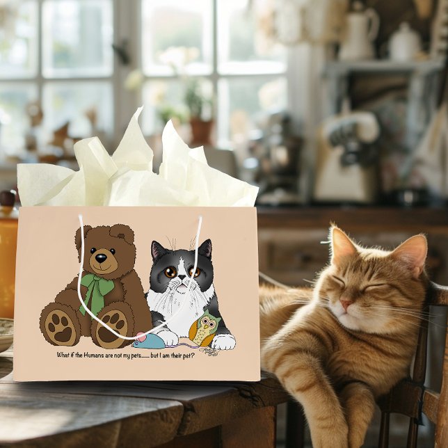 Kitty Not Pet Große Geschenktüte (Von Creator hochgeladen)