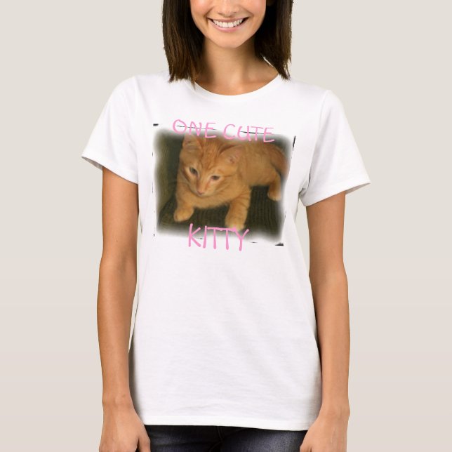 Kitty "ONE NIEDLICH KITTY" Womens Spaghetti Tank (Vorderseite)
