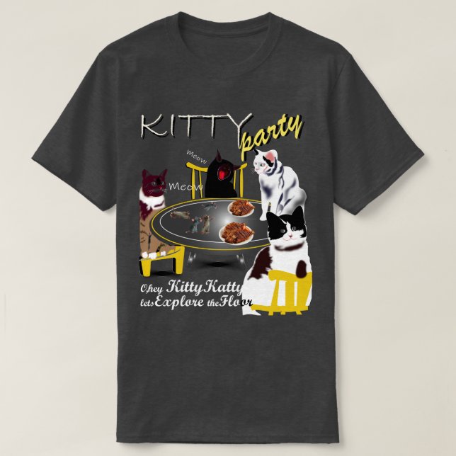 Kitty Party mit Kitty T-Shirt (Design vorne)