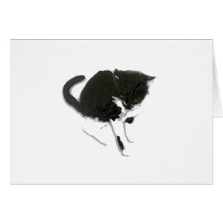 Kitty Peinture Chat noir et blanc