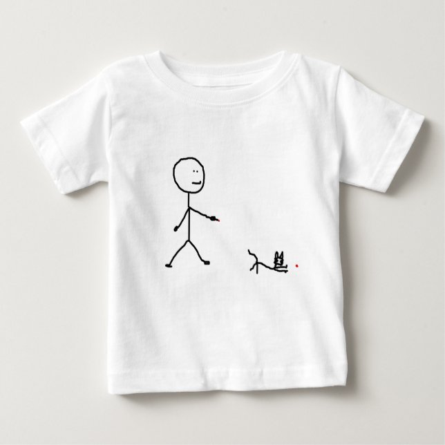 Kitty Playing String Baby T-shirt (Vorderseite)