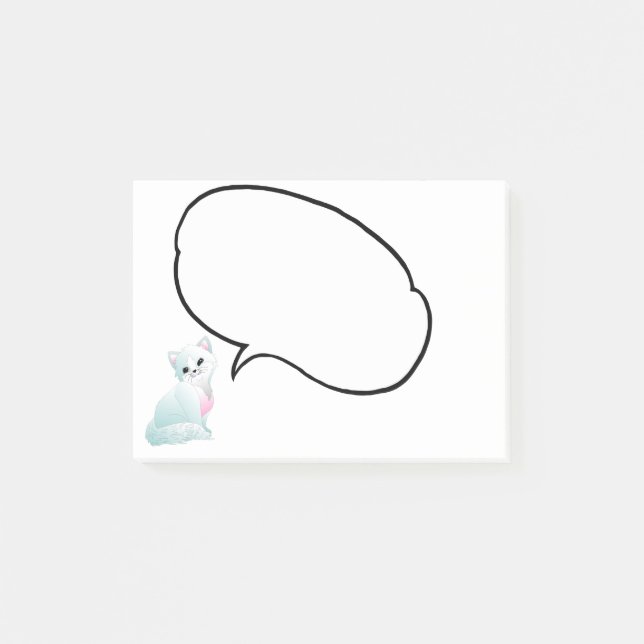 Kitty Post-it-Hinweise Post-it Klebezettel (Vorderseite)