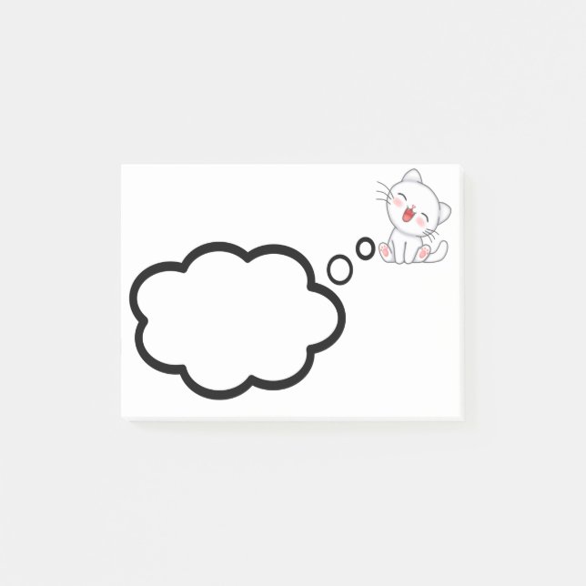 Kitty Post-it-Hinweise Post-it Klebezettel (Vorderseite)