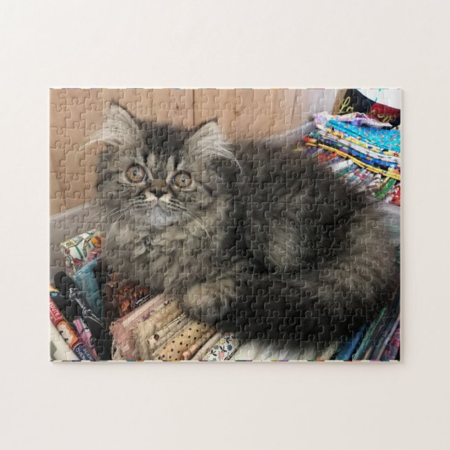 Kitty Quilter Tabletop Challenger Jigsaw Puzzle (Horizontal)