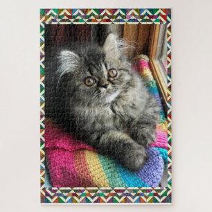 Kitty Quilter Tabletop Challenger Jigsaw Puzzle
