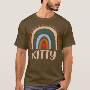 Kitty Rainbow Grandma Niedlich Mütter Day Funny Ki T-Shirt