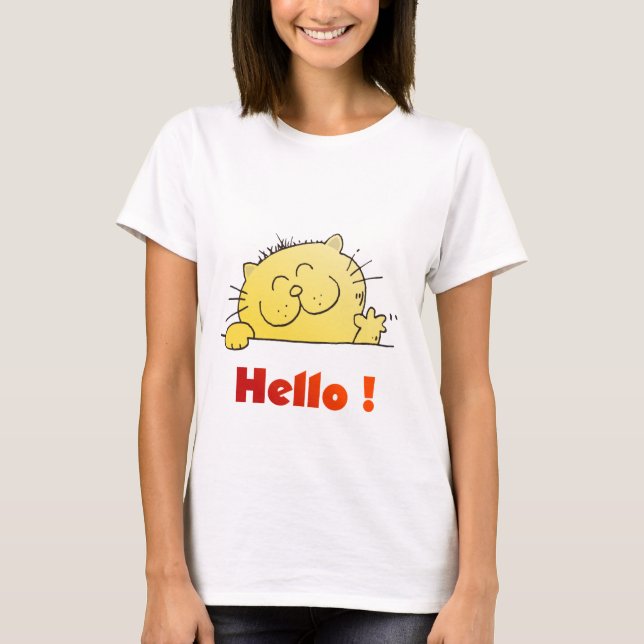 Kitty sagt Hallo T-Shirt (Vorderseite)