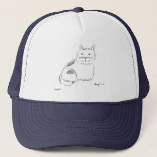 Kitty Sketch Hat Truckerkappe