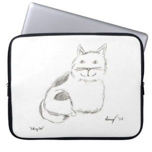 Kitty Sketch Notebook-Sieb Laptopschutzhülle