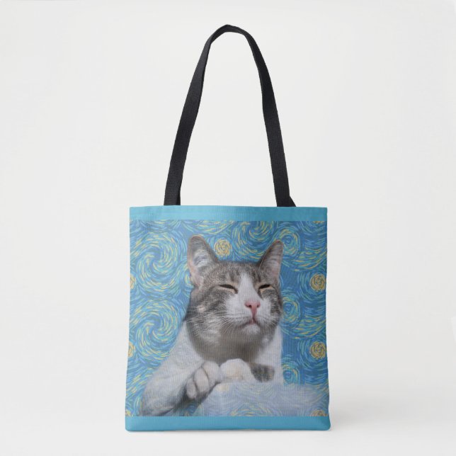 Kitty Starry Night Tasche (Vorderseite)