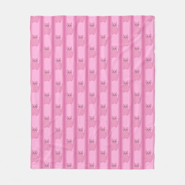 Kitty Striping Fleecedecke (Vorderseite)