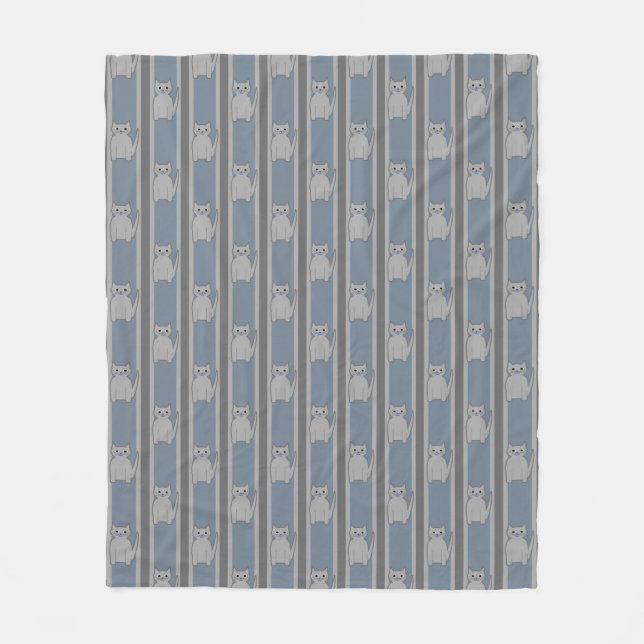 Kitty Striping Fleecedecke (Vorderseite)