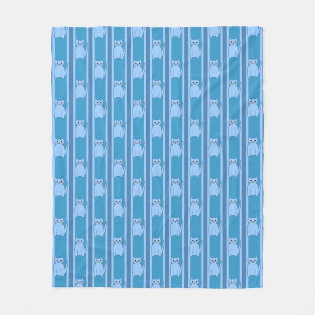 Kitty Striping Fleecedecke (Vorderseite)