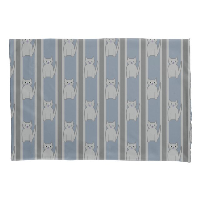 Kitty Striping Kissenbezug (Vorderseite)