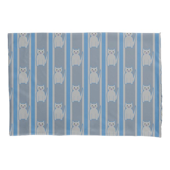 Kitty Striping Kissenbezug (Vorderseite)