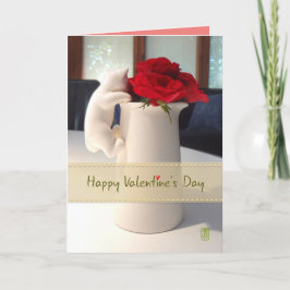Kitty & Tee Rose zu meinem und nur Valentine Karte