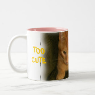 Kitty "TROP CUTE POUR LE THÉ" Mug