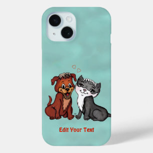 Kitty und Puppy, bearbeite Deinen Text Case-Mate iPhone Hülle
