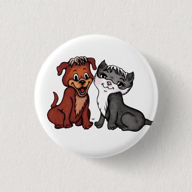 Kitty und Puppy Button (Vorderseite)