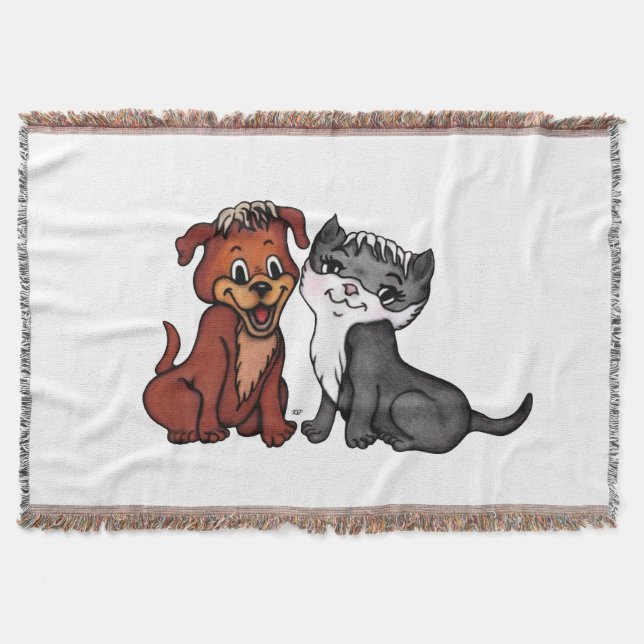 Kitty und Puppy Decke (Vorderseite)