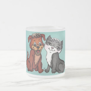 Kitty und Puppy Mattglastasse