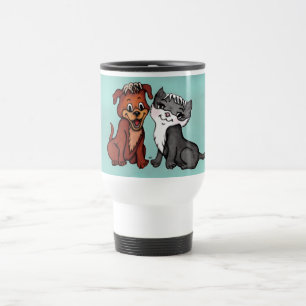 Kitty und Puppy Reisebecher