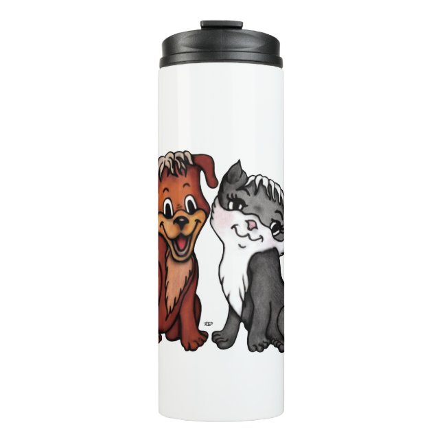Kitty und Puppy Thermosbecher (Vorderseite)