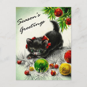 Kitty under the Tree Postkarte