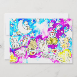 Kitty Valentine Feiertagskarte
