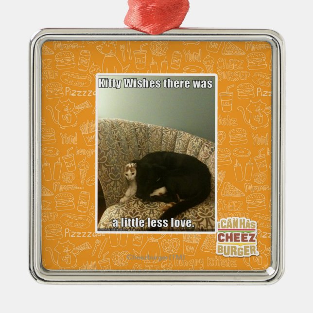 Kitty Wains Silbernes Ornament (Vorne)