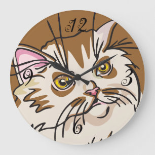 Kitty Wall Clock Große Wanduhr