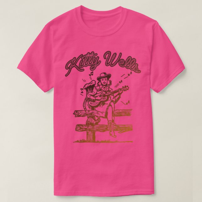 Kitty Wells Cowgirl T-Shirt (Design vorne)