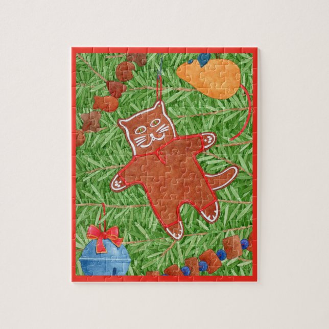 KITTY'S CHRISTMAS TREE 8"x10" Puzzle (Vertikal)
