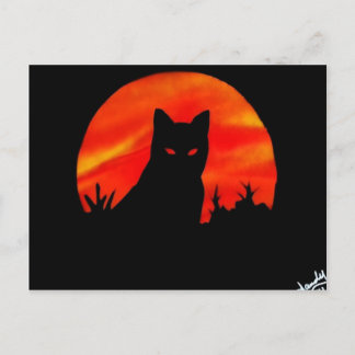 Kitty's Harvest Moon Postkarte