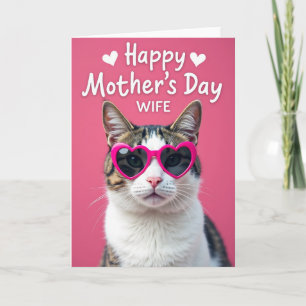 Kittys rosa Herz Muttertagskarte Karte