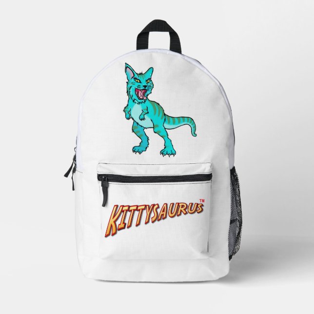 KITTYSAURUS™ SCHULRÜCKSACK BEDRUCKTER RUCKSACK (Vorderseite)