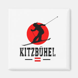 Kitzbühel Austria Ski Resort Alpen Österreich Skif Magnet