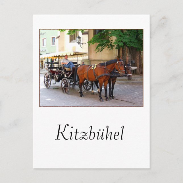Kitzbühel in Tirol, Österreich — Stadt Postkarte (Vorderseite)