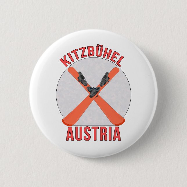 Kitzbühel, Österreich Button (Vorderseite)