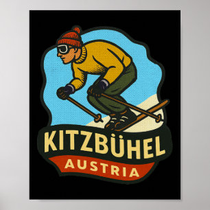 Kitzbühel Österreich Skifahren Poster