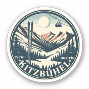 Kitzbühel Stadt Österreich SKI-Resort Geschenke Aufkleber