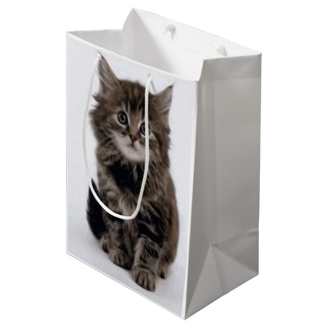 KITZE MITTLERE GESCHENKTÜTE (Vorderseite Schrägansicht)