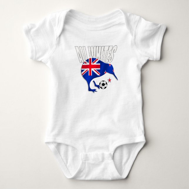 Kiwi alle Weißlogo-Shirts und -geschenke Baby Strampler (Vorderseite)