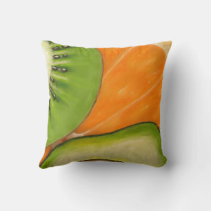 Kiwi Avocado Orange Lieblingsgerichte! Kissen